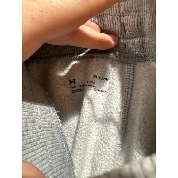 Under Armour Men's Hustle Fleece Jogger light Gray Sz small - Picture 4 of 5